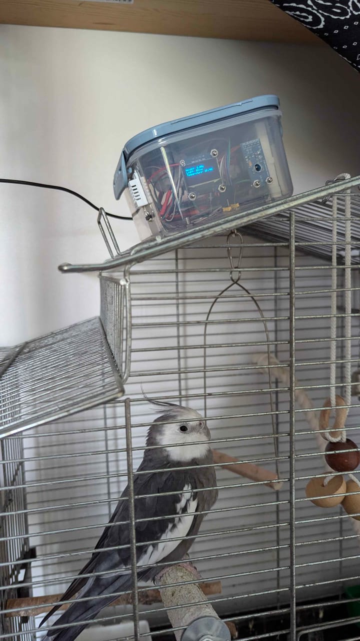 Embedded device monitoring bird 's cage