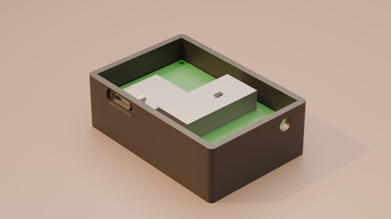 3D model of the housing of the device