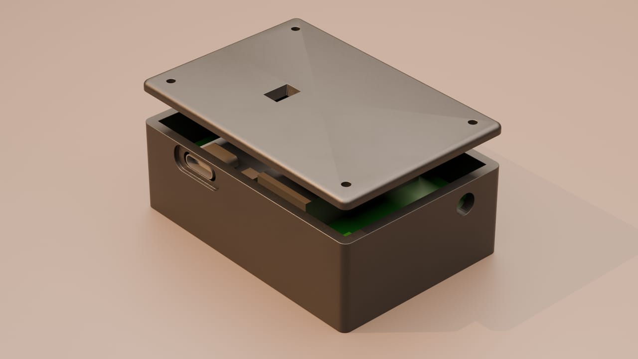 3D model of the housing of the device